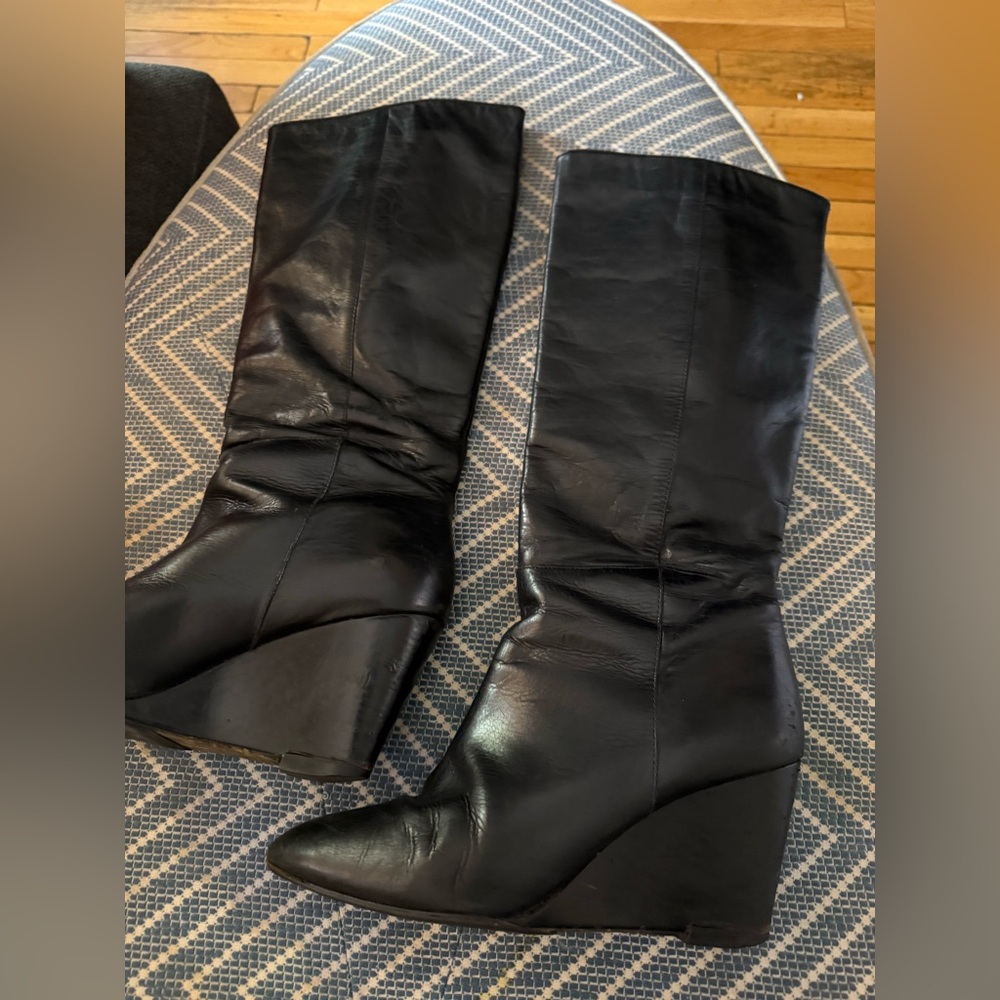 Loeffler Randall Black Wedge Shoes